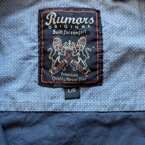 Short Sleeve Button-Up Palm Dress Shirt - Picture 2 of 2